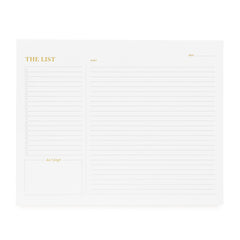 "The List" White Pad