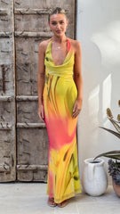 Vera Maxi Dress - Sunset Floral
