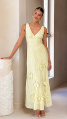 Lavara Maxi Dress - Yellow