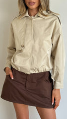 Jazz Trench Bomber - Light Beige