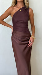 Melani Maxi Dress - Chocolate