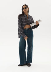AFENDS Womens Bella - Denim Wide Leg Jean - Vintage Wash