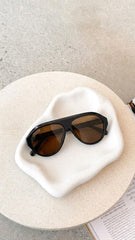Zaeli Sunglasses - Black/Brown
