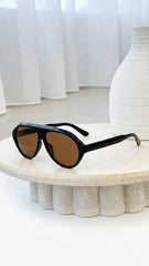 Zaeli Sunglasses - Black/Brown