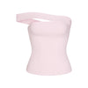 Cotton Jersey Asymmetrical Top - Cherry Blossom