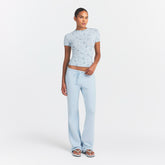 Cotton Jersey T-Shirt - Powder Blue Bandana