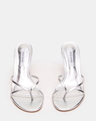 Clari Silver Leather