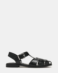 Fisk Black Leather