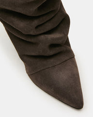 Rhys Dark Taupe Suede