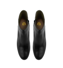 Tachuri Black Leather Ankle Boots