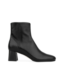 Tachuri Black Leather Ankle Boots