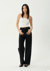 AFENDS Womens Bella - Denim Wide Leg Jean - Washed Black