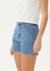 AFENDS Womens Seventy Threes - Denim Short - Stone Blue