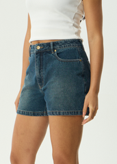 AFENDS Womens Seventy Threes - Denim Short - Vintage Wash