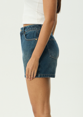 AFENDS Womens Seventy Threes - Denim Short - Vintage Wash