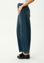 AFENDS Womens Bella - Denim Wide Leg Jean - Vintage Wash