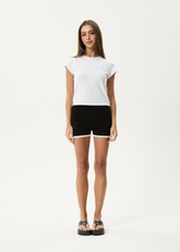 AFENDS Womens Set Fire - Knit Short - Black / White