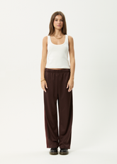 AFENDS Womens Avenue - Track Pant - Coffee