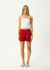 AFENDS Womens Avenue - Track Short - Ketchup