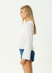 AFENDS Womens Aquarius - Tie Top - White
