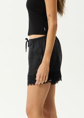 AFENDS Womens Sinclair - Cupro Short - Black