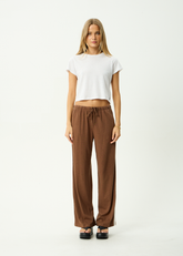 AFENDS Womens Jones - Lounge Pant - Cinnamon