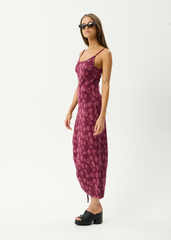 AFENDS Womens Marin - Maxi Dress - Port
