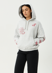 AFENDS Womens Rise - Pull On Hood - Grey Marle