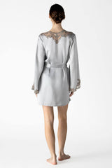Adelaide Short Silk Robe