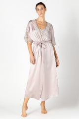 Agatha Nostalgia Hanky Long Silk Robe