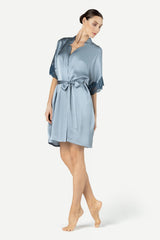Alice Feminine Lounge Short Silk Kimono