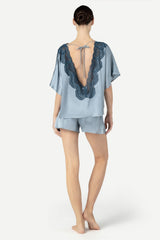 Alice Feminine Lounge Silk T-shirt Set