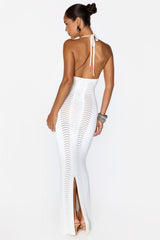 Azura Knit Maxi Dress in White