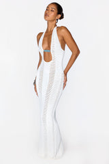 Azura Knit Maxi Dress in White