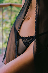 Berenice Black Babydoll Set