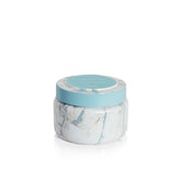 Blue Jean Modern Marble Printed Travel Tin Candle