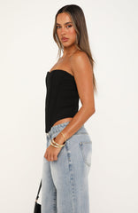 Bombshell Entrance Strapless Bustier Black