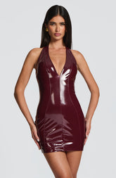 Brooke Mini Dress - Cherry Lacquer