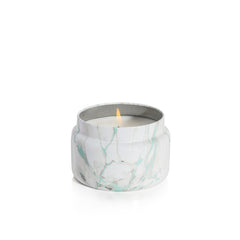 Coconut Santal Modern Marble Printed Travel Tin Candle