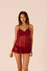 Darla Red Babydoll