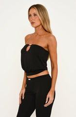 Divas Only Strapless Top Black