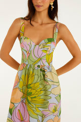 Light Blue Spring Affair Maxi Dress