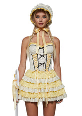 Little Bo-Peep Dress Costume - Yellow