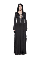 Gothic Pentagram Maxi Dress