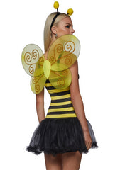 Y2K Bumble Bee Mini Dress Costume