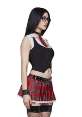 Plaid Sexy School Uniform Costume