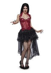 Just Wingin' It Vampy Corset - Red