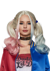 Little Maniac Pigtails Costume Wig