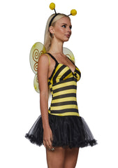Y2K Bumble Bee Mini Dress Costume