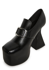 Mystic Buckled Platform Heels